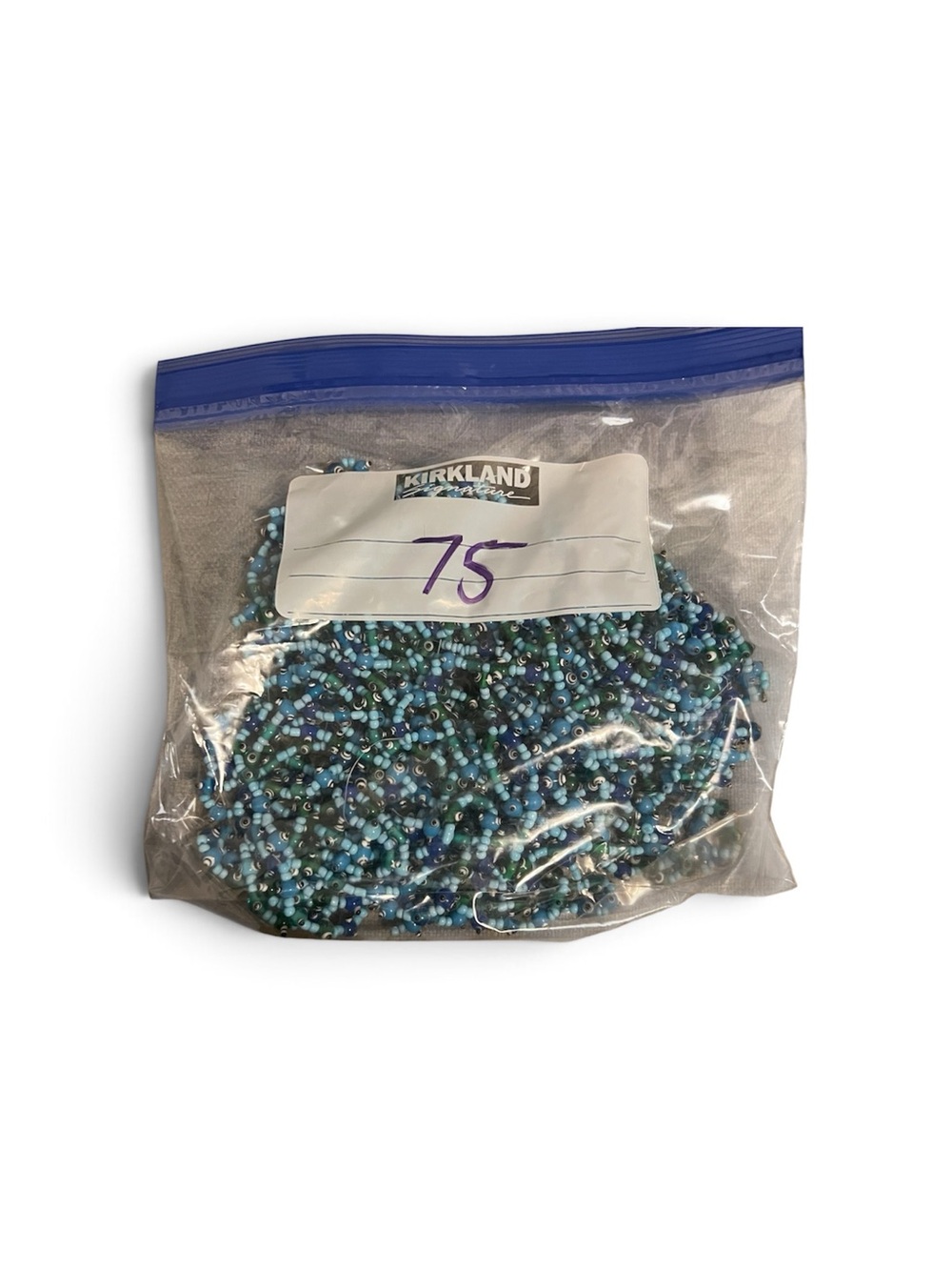 75 Evil Eye Bead Bracelet Strands – Jewelry Making Supplies – Blue Glass Beads.